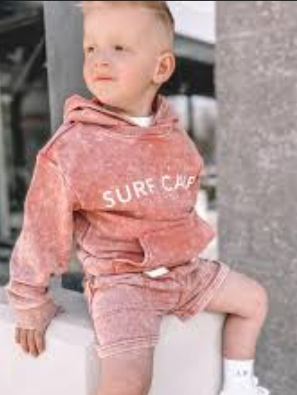 Kids Dusty Rose 'SURF CLUB' Hooded Sweatshirt ONLY, LITTLE BIPSY.